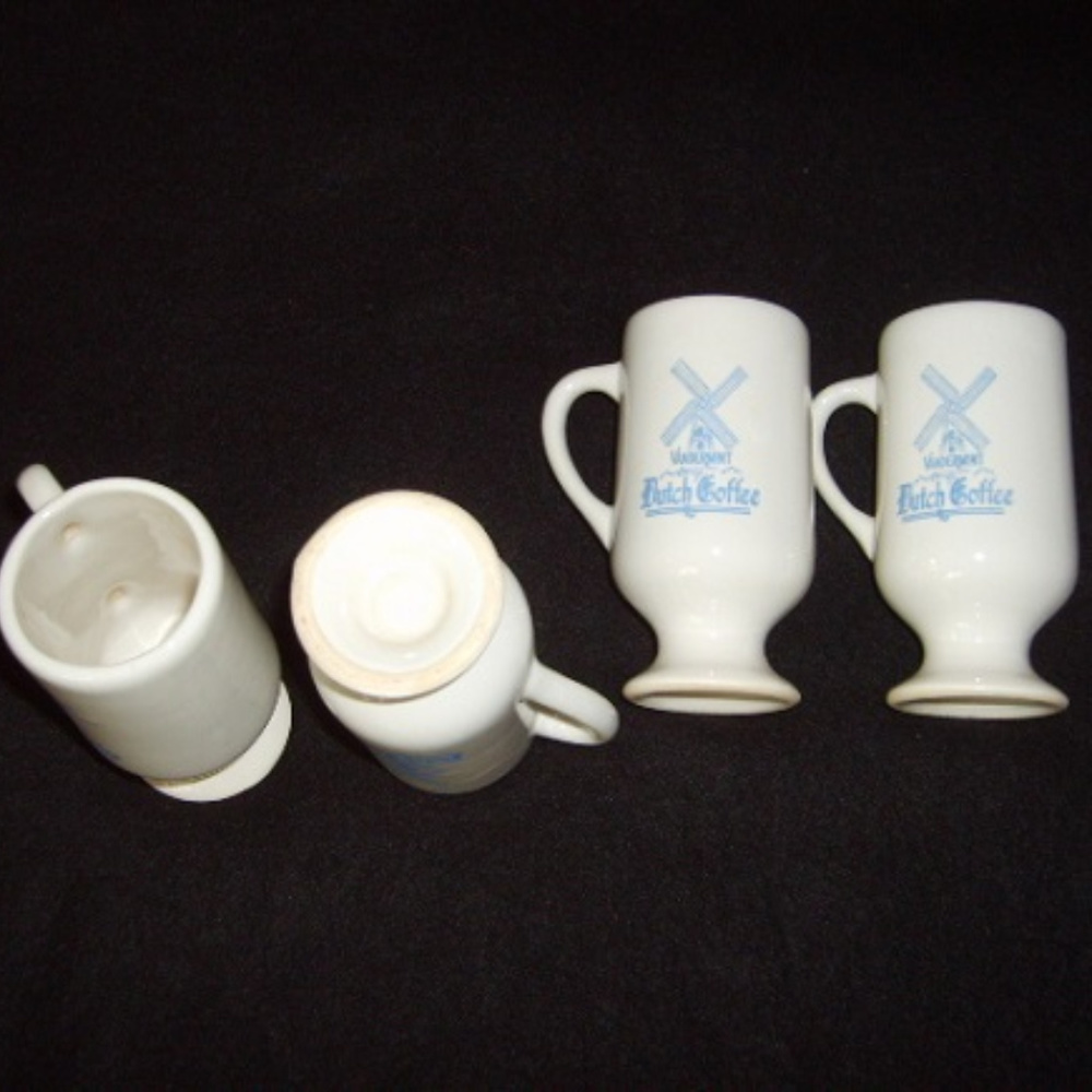 Set 4 Mugs Small Vandermint Coffee Cups